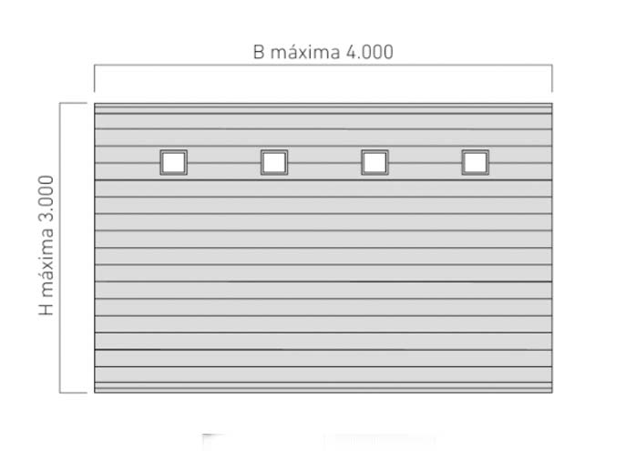 Puerta-Seccional-Aluminio-Iproal-Vista-tecnica